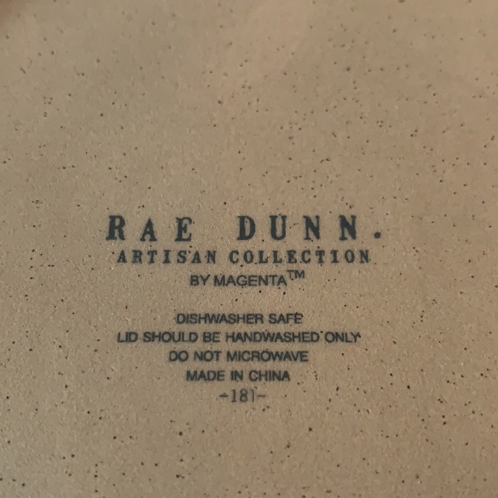 Rae Dunn CEREAL Canister with exposed clay base - Picture 7 of 7